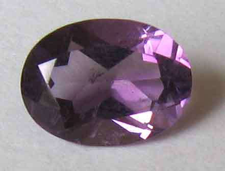 8.00 x 6.00 mm Oval faceted cut Amethyst  1.05 cts.