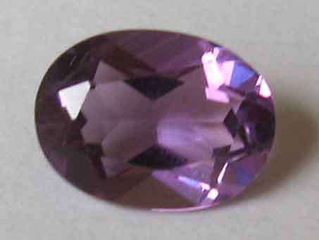 8.80 x 7.00 mm Oval - faceted cut  Amethyst 1.23 cts.