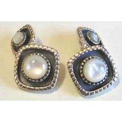 Lovely Sterling Silver Mother of Pearls Cufflinks