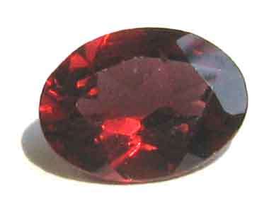 Genuine , 10.00 x 8.00 mm Oval faceted cut Garnet 2.46  cts.