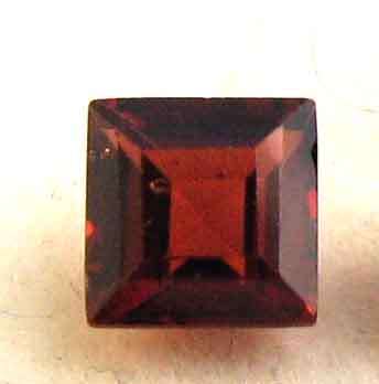 6.00 x 6.00 mm Square/princess cut  Genuine Garnet  1.45 cts.