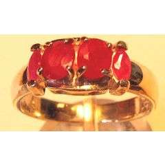 Sterling Silver  and Rubies  - Ring