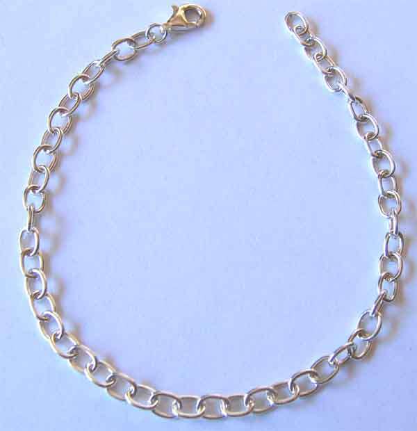 Solid 925 -Sterling Silver Chain - Bracelet