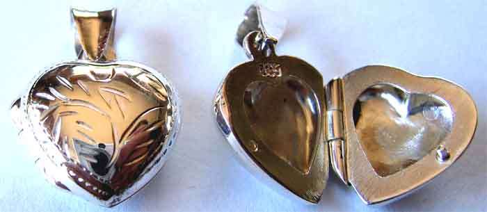 Cute- Sterling Silver Heart Locket