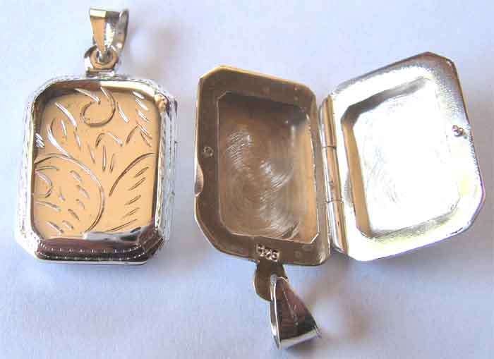 Silver Rectangular Locket