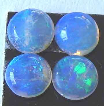 1 lot, 4 pieces of  3.50 mm round  Australian Opals, Price for All