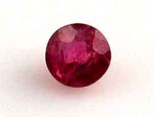 2.90 mm round cut Ruby 0.16 ct.