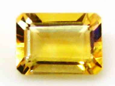 7.00 x 5.00 mm Emerald - faceted  cut  Citrine   0.86cts.