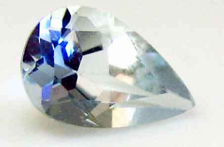7.00 x 5.00 mm pear faceted cut aquamarine 0.53 ct.