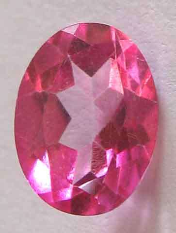 9.00 x 7.00 mm oval cut Pink Topaz  2.10 cts.