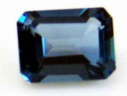 8.00 x 6.00 mm  Emerald - faceted cut '' London '' Blue Topaz  2.19 Cts.