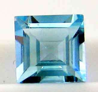 8.00 x 8.00 mm Square cut  Sky Blue Topaz  2.89cts.