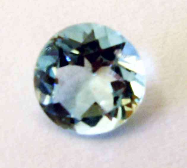 5.20  mm Round cut  Sky Blue Topaz 0.67cts.