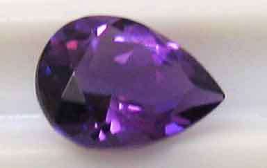 8.00 x 6.00 mm pear -faceted cut Amethyst  1.12 cts