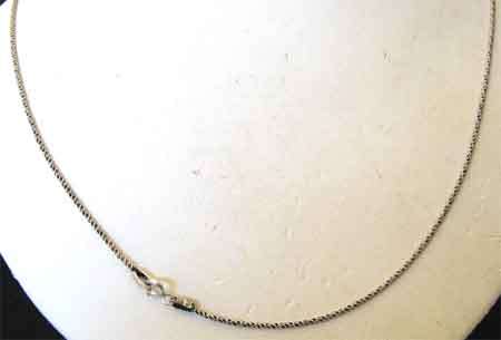Solid 925 -Sterling Silver '' pop corn'' Chain 70 cm long
