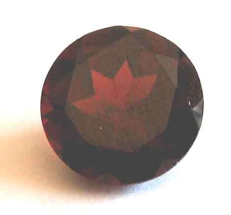8.00 mm round faceted cut Garnet 2.01 cts