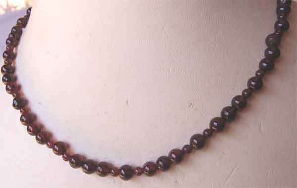 Genuine - Garnet  Necklace