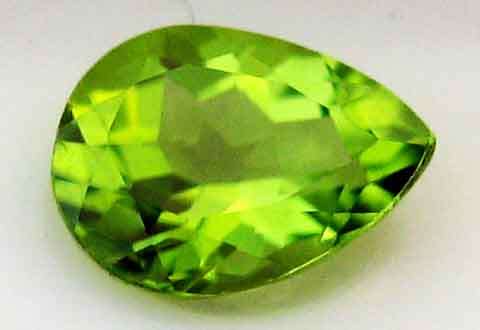 8.00 x 6.00 mm Pear cut  Peridot 1.13 cts
