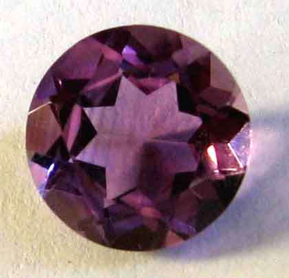 Genuine 8.00 mm Round -faceted cut  Amethyst 1.88 cts.