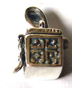 Solid 925 -Sterling Silver , Pill  / Box   Pendant