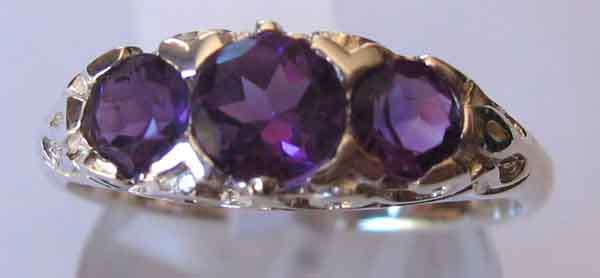 Beautiful  925 -Sterling Silver  and Amethyst Ring