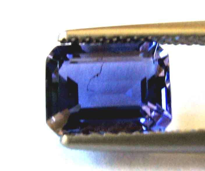 Genuine 7.00 x 5.00 mm Emerald cut Iolite 0.70 ct.