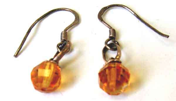 925  Sterling Silver and Citrine Earrings.