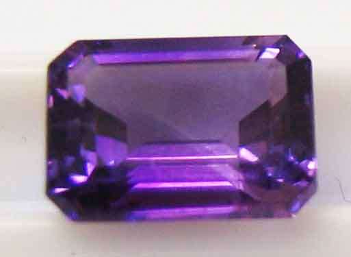 7.80 X 6.00 mm Emrald cut Amethyst 1.24 ct.