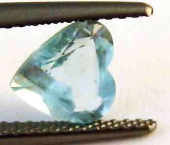 HEART SHAPE 6.00 MM AQUAMARINE 0.72 CT.