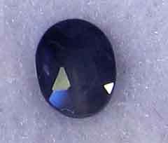 Genuine 4.60 x 3.60 mm Oval cut Blue Sapphire , 0.43 ct.