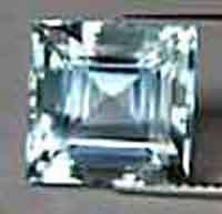 7.00 x 7,00 mm Square cut Aquamarine 1.41 ct.