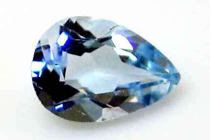 7.00 x 5.00 mm pear cut Aquamarine 0.57 ct.