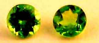 Genuine 1 lot , 2 pieces of 2.00 mm Round cut Tsavorite T. W. 0.09 ct.