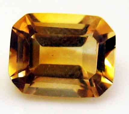 10.00 X 8.00 MM  EMERALD  CUT CITRINE  2.91 CT.