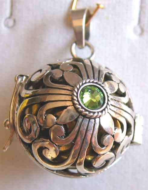 Lovely - Sterling Silver Rattle Pendant