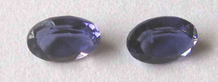 2 pieces of 6.00 x 4.00 mm Oval Iolite , T. W. 0.82 ct. price/piece