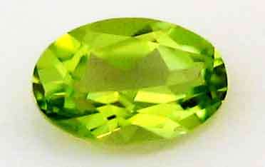 7.00 X 5.00 MM OVAL CUT PERIDOT 0.98 CT.