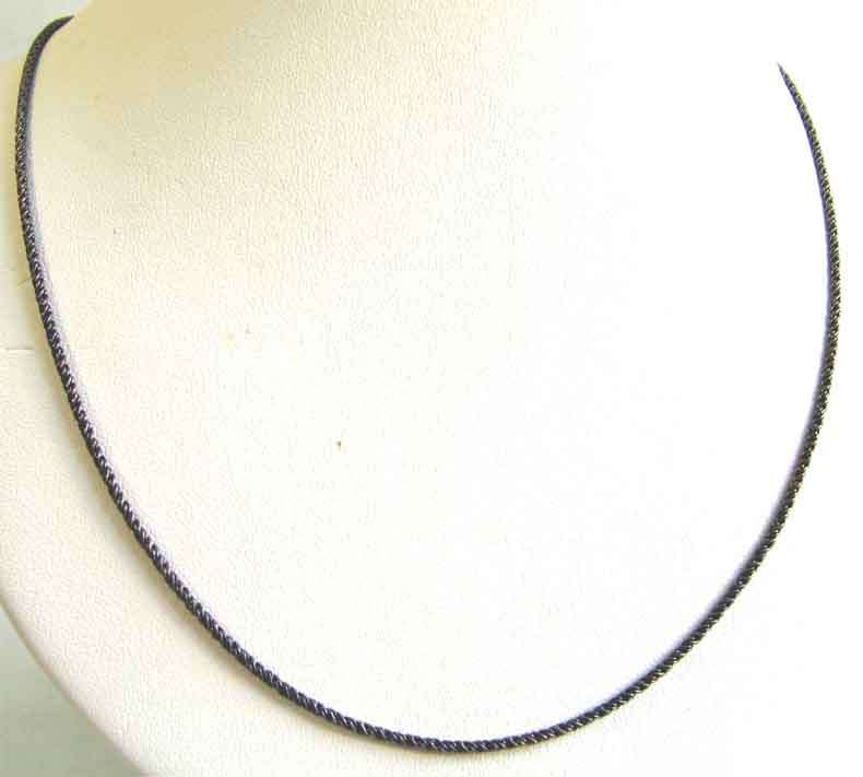 Sterling Silver '' popcorn '' Neckchain , 60 cm long