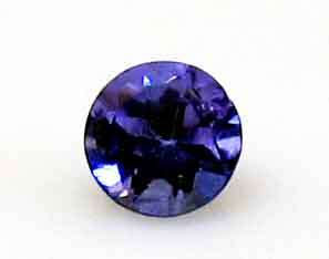 Good quality , 2.90 mm Round cut Tanzanite 0.10 ct.