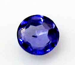 3.10 mm Round cut Tanzanite 0.12 ct