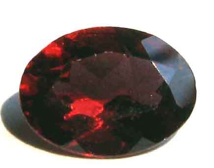 10.00 x 8.00 mm oval faceted cut Garnet 2.72 ct.