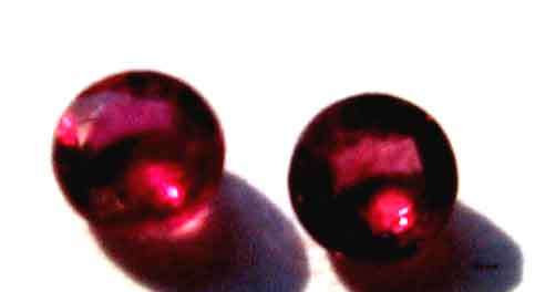 Genuine , 1 Lot, 2 Pieces of 3.10 mm Round cut Rubies , T. W. 0.32 ct.