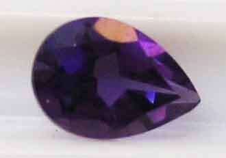GOOD QUALITY,  7.20 X 5.20 MM PEAR CUT  AMETHYST 0.74 CT.