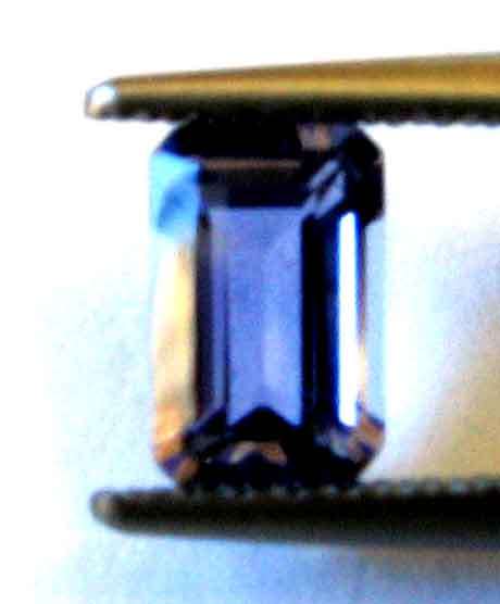 5.80 X 3.80 mm  EMERALD CUT , IOLITE 0.48 CT.