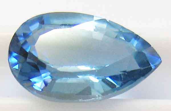 11.00 X 7.00 MM PEAR CUT , ` LONDON ` BLUE TOPAZ 2.62 CT.