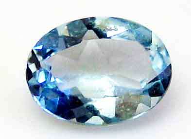 8.00 X 6.00 MM OVAL CUT, GENUINE  AQUAMARINE 1.04 CT.