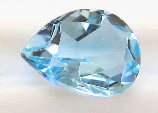 11.00 x 8.00 mm Pear cut Sky - Blue Topaz 3.13 ct.