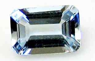 6.00 x 4.10 mm Emerald-Octagonal cut Genuine Aquamarine 0.56 ct.