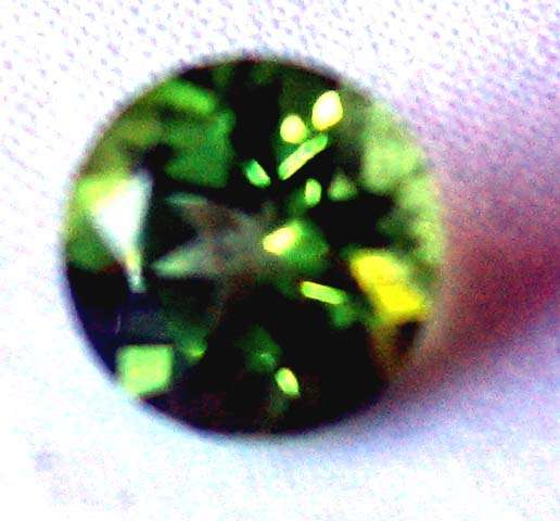 7.00 mm Round Feceted cut Genuine  Peridot  1.47 cts.