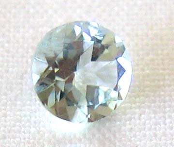4.50 mm Round - faceted cut Aquamarine 0.31 ct.